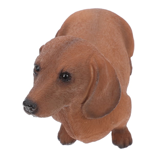 ADDHAT Decorativa De Perro Salchicha En Resina Para Escritorio Y Estantes
