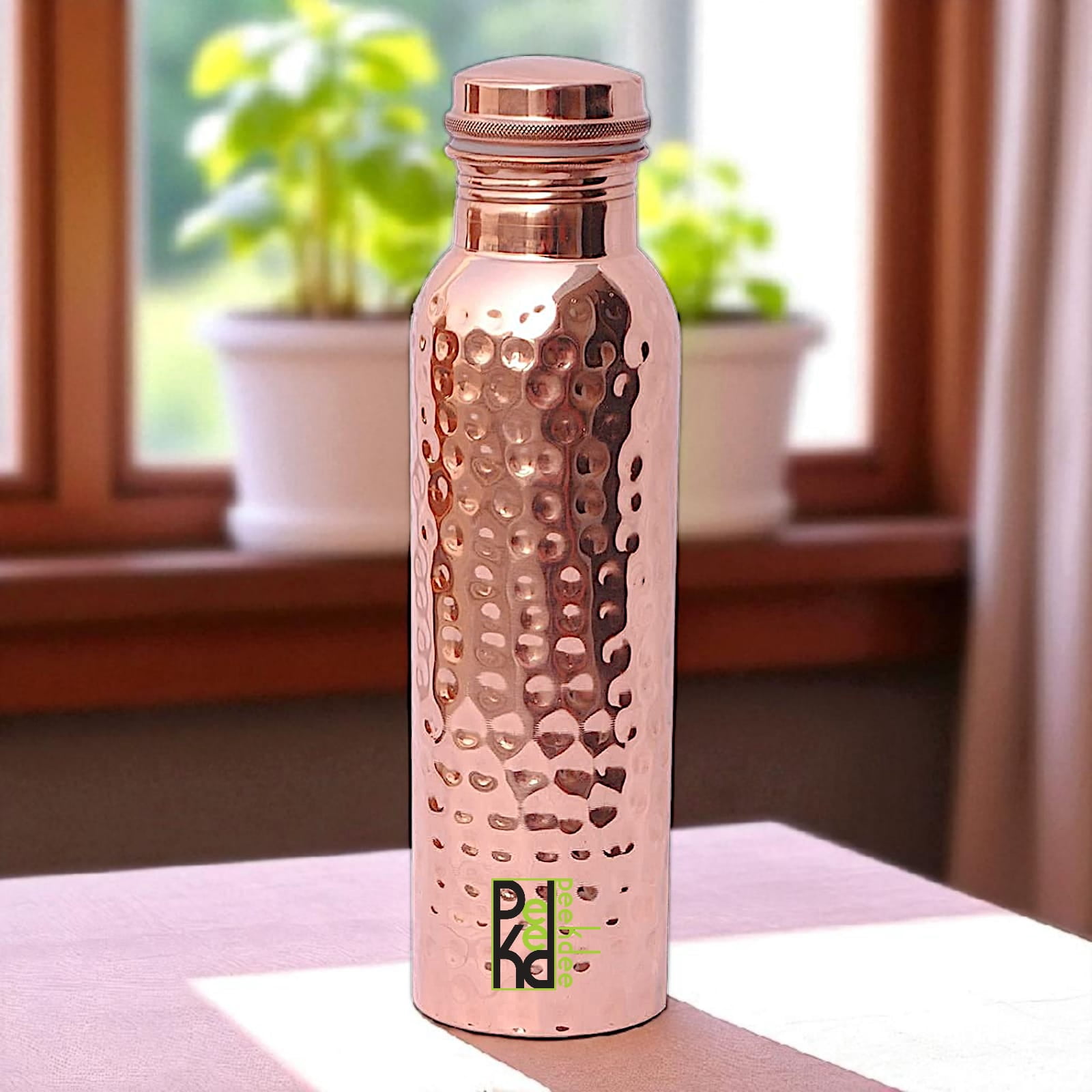 100% Pure Copper Water Bottle With Tumbler Handmade For Health