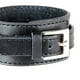 thumbnail image 4 of Moda ancha de cuero brazalete brazalete mujeres hombres joyería Negro Hugo Brazalete de brazalete Punk Biker, 4 of 10