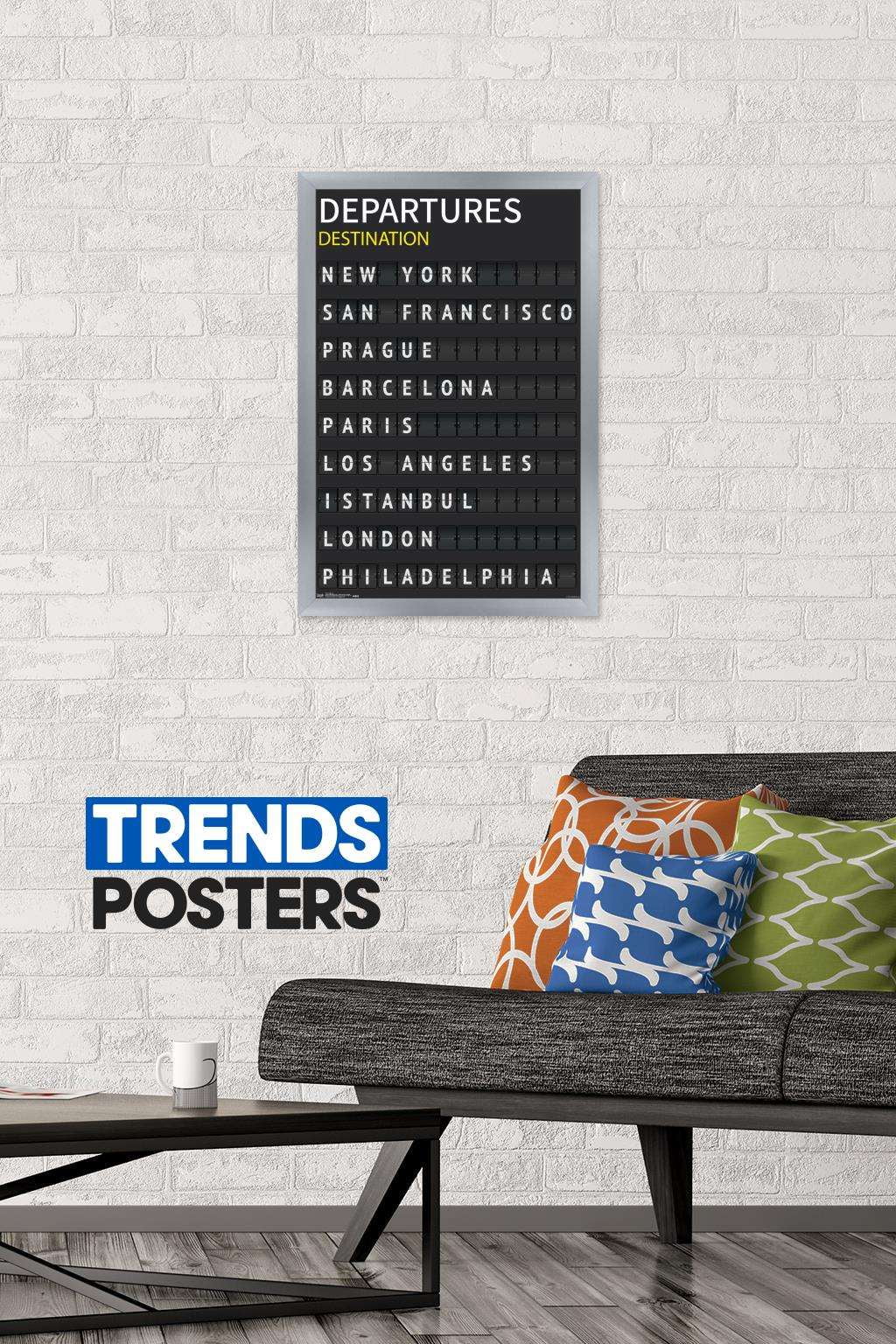 Flipboard - Destination Wall Poster, 14.725" x 22.375", Framed