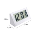 thumbnail image 3 of HOARBOEG Car Clock, Mini Clock, Electronic Clock, Bedside Clock, Promotional Gift Clock, Cute Student Clock, Small Triangles Clock Clearance Sale Holiday Gifts, 3 of 7