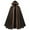 Coffee, variant on Hvyesh Renaissance Cloak with Hood Men Women,Medieval Velvet Cape Hobbit Halloween Costume Cosplay Wizard Witch Cloak