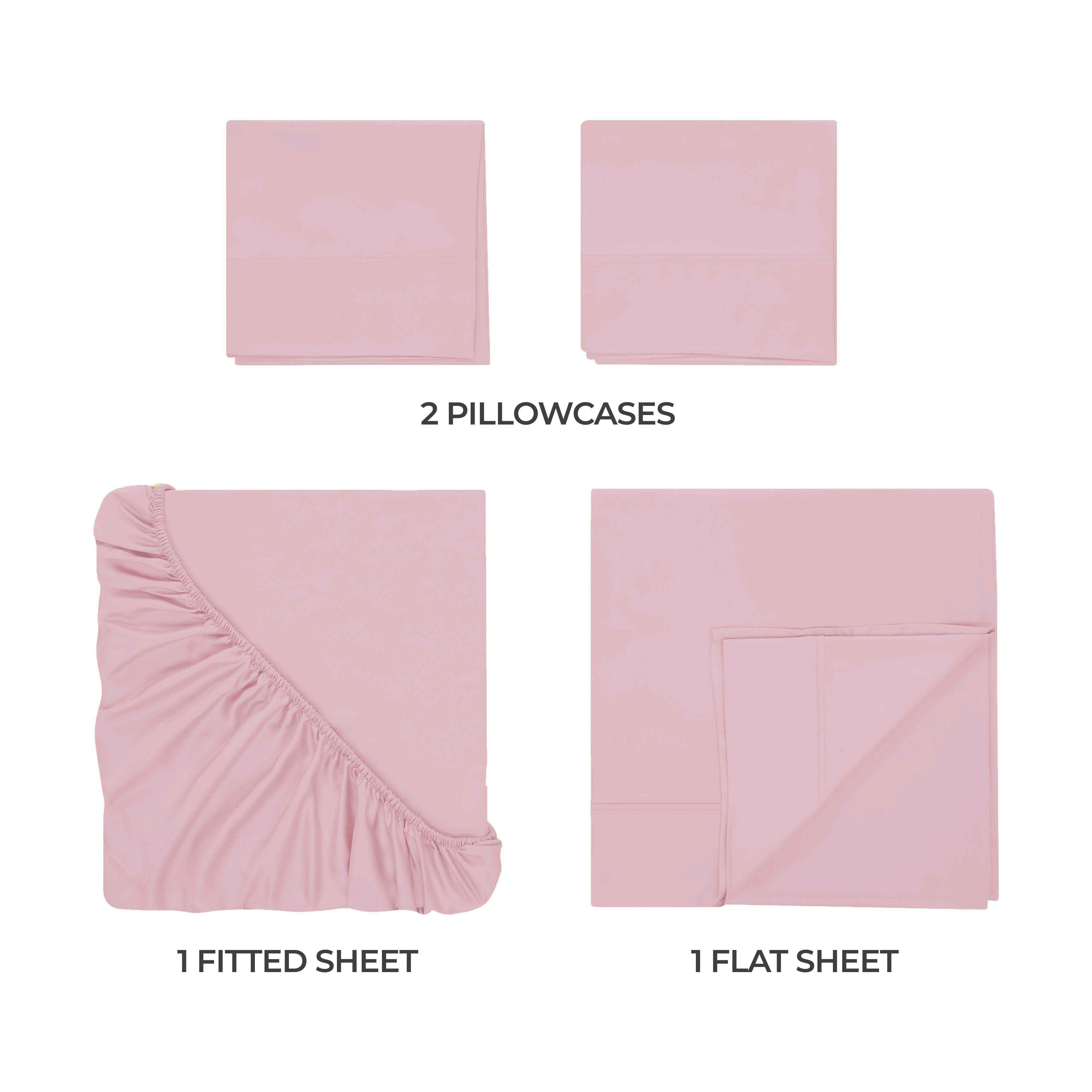 Superior Egyptian Cotton 300 Thread Count Deep Pocket Sheet Set, California King, Lavender