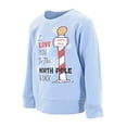 thumbnail image 3 of Unique Baby Unisex Love You To The North Pole Christmas Sweater Shirt (6Y, Blue), 3 of 5