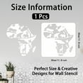 thumbnail image 2 of Africa Map Wall Stencil Africa Animals Wall Stencils Painting 11.8X11.8 inches Reusable Africa Map Tile Stencil with Animals Pattern Elephant Lion est Drawing Stencils Home Decor, 2 of 7