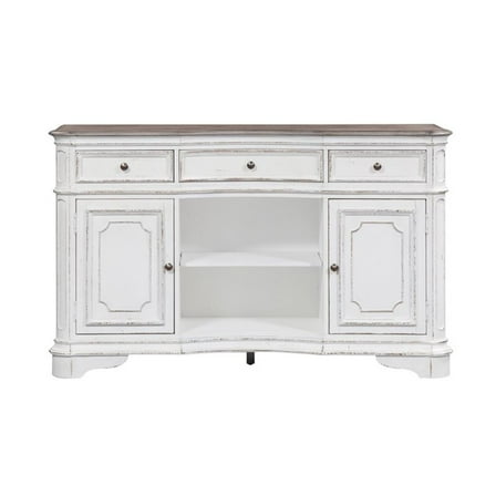 Bowery Hill Contemporary Antique White Server
