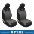 thumbnail image 7 of Unique Bargains 9Pcs Universal Washable Breathable Car Seat Covers Kit Gray, 7 of 7