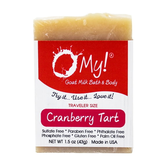 O My! Goat Milk Soap Bar Hotel Size 1.5oz Traveler | Made with Farm-Fresh Goat Milk | Free of Parabens & More | Handcrafted USA