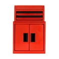 thumbnail image 5 of Hyper Tough Mini Tool Cabinet, 11.6-Inch Steel Storage, Red, Double Doors, Non-Slip Top Mat, 5 of 7