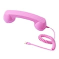 thumbnail image 4 of Auricular de teléfono retro USB C Receptor de teléfono para móviles Todos los smartphones Reuniones rosa, 4 of 9