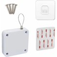 thumbnail image 1 of No-Puncture Automatic Door Closer with 800G Reinforced Steel Drawstring Multifunctional Automatic Door Closer for Bedroom Automatic Door Closer (White), 1 of 5