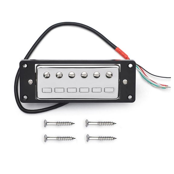 Gerich Complete Humbucker Pickups Set for 6 String for Electric Guitars Chrome