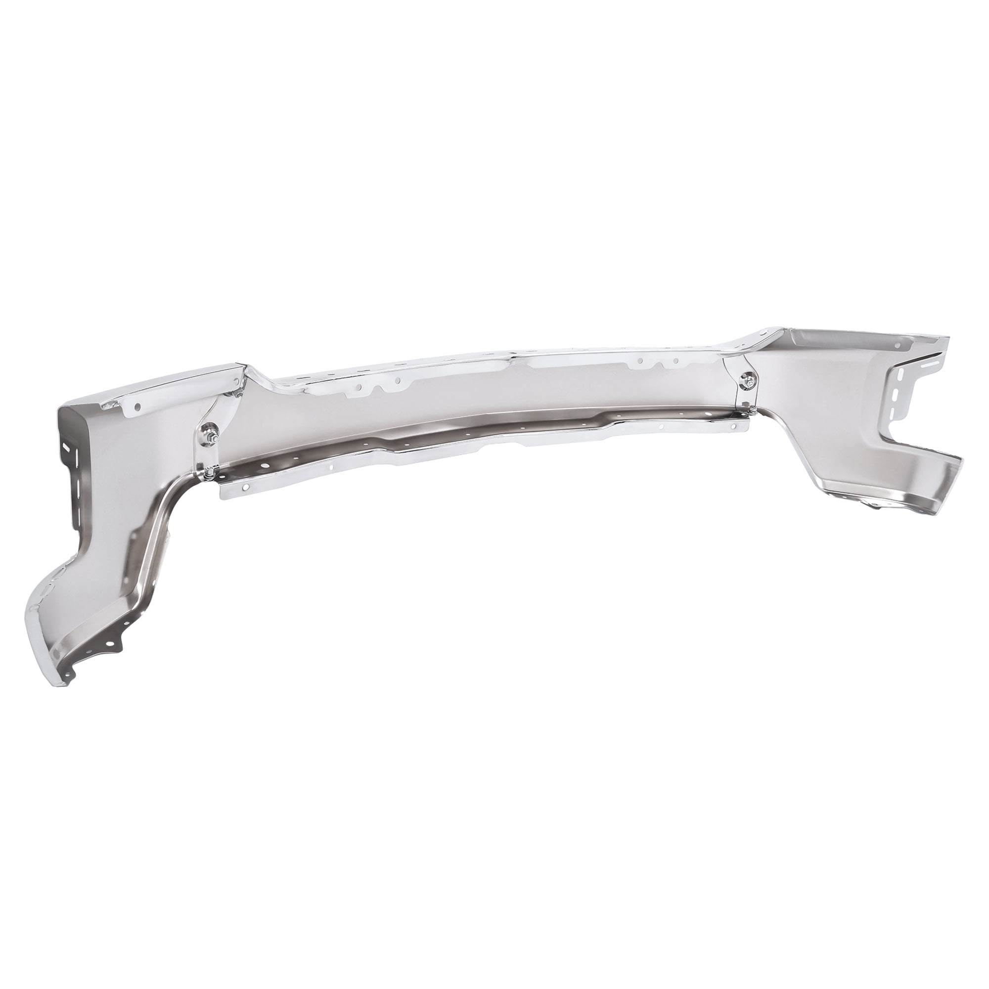 SCITOO Chrome Steel Front Bumper Face Bar fit for 2016-2018 for Chevrolet Silverado 1500,2019 for Chevrolet Silverado 1500 LD Comes with Parking Sensor Holes&With Fog Light Holes