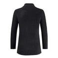 thumbnail image 4 of Fall Sweaters for Men Clearance, Casual Solid Long Sleeve Cardigan Slim Long Sleeve Turndown Sweater Knit Coat, 4 of 4