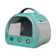 thumbnail image 1 of Bolsa portátil para hámster, pequeña mascota, conejillo de indias, ardilla, loro, bolsa de viaje plegable, ligera y transpirable, color verde, 1 of 5