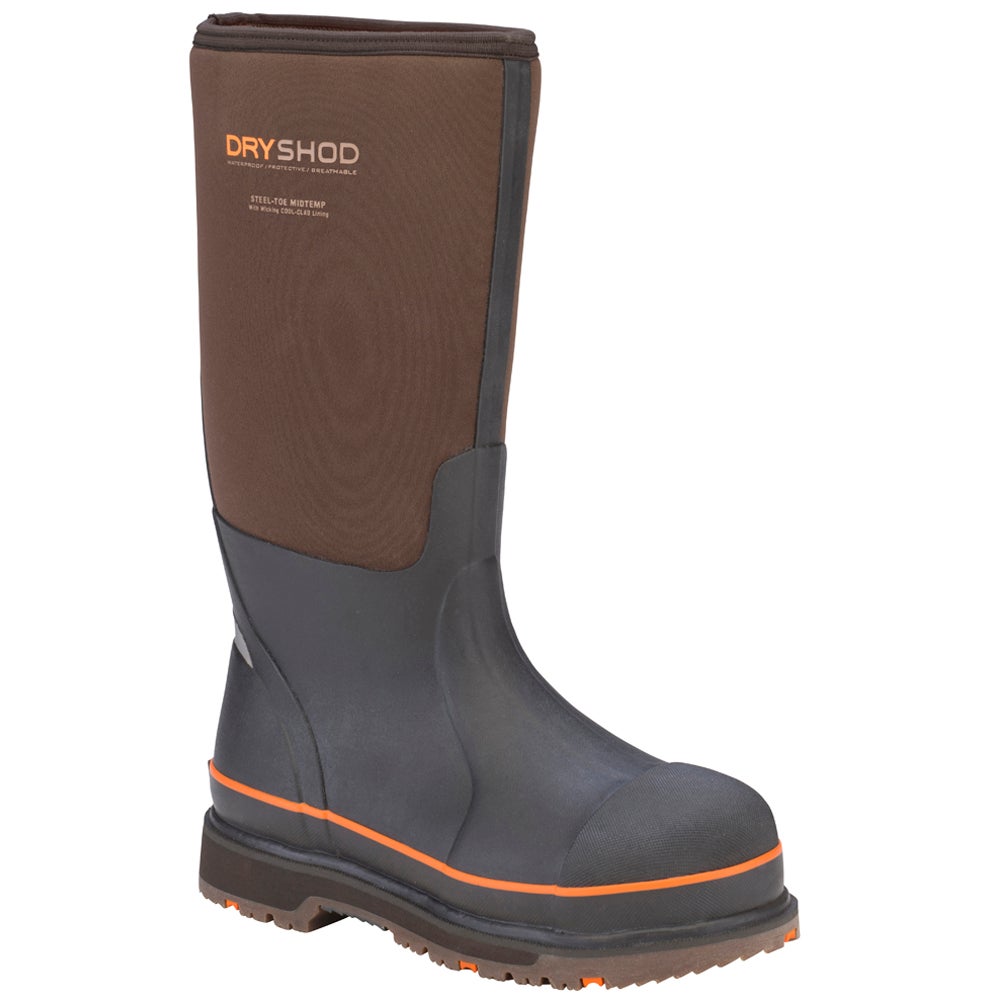 Dryshod Men's Steel Toe WIXIT Cool-Clad� Waterproof Work Boot Brown/Orange - STT-UH-BR ONE SIZE BROWN/ORANGE - image 2 of 5