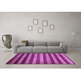 thumbnail image 3 of Ahgly Company Indoor Round Abstract Purple Modern Area Rugs, 4' Round, 3 of 4