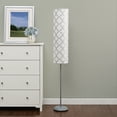 thumbnail image 5 of Mainstays 54" Metallic Silver Rice Paper Shade Floor Lamp, LED Bulb Included, 5 of 8