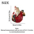 thumbnail image 3 of putnchl Christmas Painted Resin Gnome Ornaments Christmas Decorations Accessories Desktop Scene Layout Props, 3 of 3