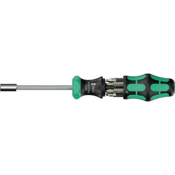 Wera Tools Kompakt 27 Ra 2 Kraftform Screwdriver Bit Set, 6 Pieces