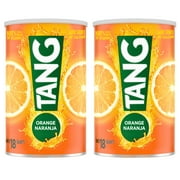 Tang Orange Naturally Flavored Powdered Soft Drink Mix, 2 ct Pack, 58.9 oz Canisters