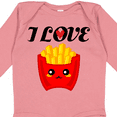 thumbnail image 4 of Inktastic Fry Lover I Love French Fries Boys or Girls Long Sleeve Baby Bodysuit, 4 of 5