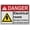 Warning Sign 2, variant on Industrial ANSI Vertical Electrical High Voltage Warning Sign #117 - 8"x12" Weatherproof, UV Resistant for Indoor/Outdoor Workplace