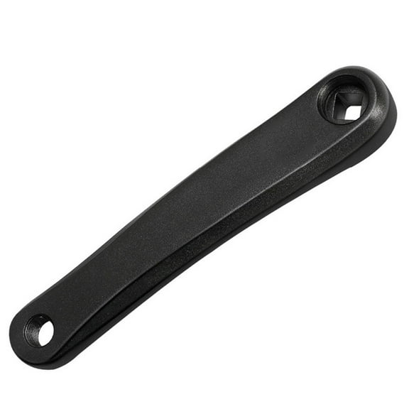 170mm Bike Left Crank Leg Square / Rhombic Hole Aluminum Alloy Left Single Crank Black Rhombic