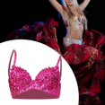 thumbnail image 6 of APLVFFZH Sequin Corset Punk Costume Push up Bra for Nightclub Belly Dance Show Girls Rave L, 6 of 9
