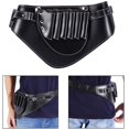 thumbnail image 2 of Funda (43*18cm) con bolsa de peluquería de cuero PU funda cartuchera con cinturón de hombro bolsa de tijeras de cuero para peluqueros, 2 of 5