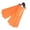 Orange, variant on Walbest 1 Pair Unisex Adult Swim Training Light Fins, Snorkeling Diving Swim Short Fins Flippers with Adjustable Heel