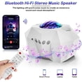 thumbnail image 4 of TOPCHANCES Aurora Star Projector Lights with Bluetooth Music Speaker & Remote Control, Northern Lights Galaxy Projector Night Light for Bedroom/Party/Home Decor (White), 4 of 12