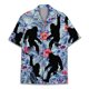 thumbnail image 3 of Camisa hawaiana con estampado 3D de mono y hojas florales para hombre, blusa gráfica de orangután, camisas hawaianas de manga corta para vacaciones de verano para la calle y la playa, 3 of 5