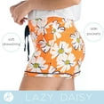 thumbnail image 3 of Hello Mello Signature Soft Pajama Lounge Shorts Bottoms, Lazy Daisy X-Large/XX-Large (Women's), 3 of 7