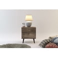 thumbnail image 2 of Midtown Concept Oslo Modern Nightstand with Storage, Brown, 2 of 5