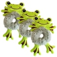 thumbnail image 1 of Donas para cabello corto DonaFrog 3Pzas Rana Verde/Gris Felpa Elástica., 1 of 2
