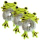 thumbnail image 1 of Donas para cabello corto DonaFrog 3Pzas Rana Verde/Gris Felpa Elástica., 1 of 2