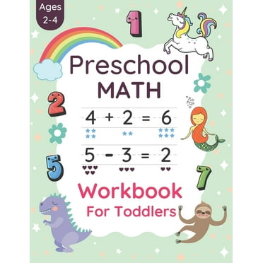 Preschool Math Workbook for Toddlers Ages 2-4 : Fun Beginner Math ...