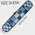 thumbnail image 3 of Yayeee Double Oven Mitt Kitchen Heat Resistant Baking 35" x7" Quilted Glove, Blue and Gray Plaid Pattern, 3 of 6
