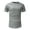 Grey, variant on Mens Short Sleeve Casual Slim Tshirt O Neck Basic Muscle Workout Top Fitted T Shirts(Black,XL)