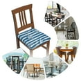 thumbnail image 7 of Logiee Ocean on Striped Print Square Chair Seat Covers, Stretch Chair Seat Covers,Seat Chair Slipcover, Non-Slip Chair Slipcover,Furniture Protector for Indoor and Outdoor-Four Pieces, 7 of 7