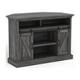 Whalen Allston Barn Door Corner TV Stand for TVs up to 55", Gray