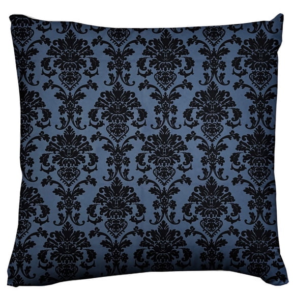 Floral Poplin Damask Decorative Throw Pillow/Sham Cushion Cover Dark Teal
