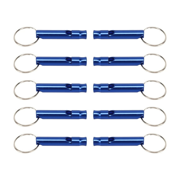 Nimomo Sifflet d'urgence 10 Pièces Sifflets De Sécurité en Plein Air Super Puissants pour Le Camping, la Randonnée, la Chasse, Les Sports en Plein Air Et Les Situations d'urgence(蓝色)