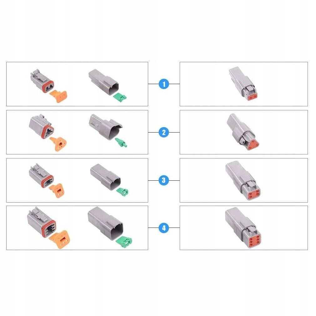 DT connector kit waterproof automotive electrical connector plug-