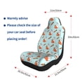 thumbnail image 4 of Naloa Rabbit Is Eating Carrots Car Seat Covers 2PCs Front Car Seat Covers Universal fit for Most Cars SUVs and Trucks - 1, 4 of 5