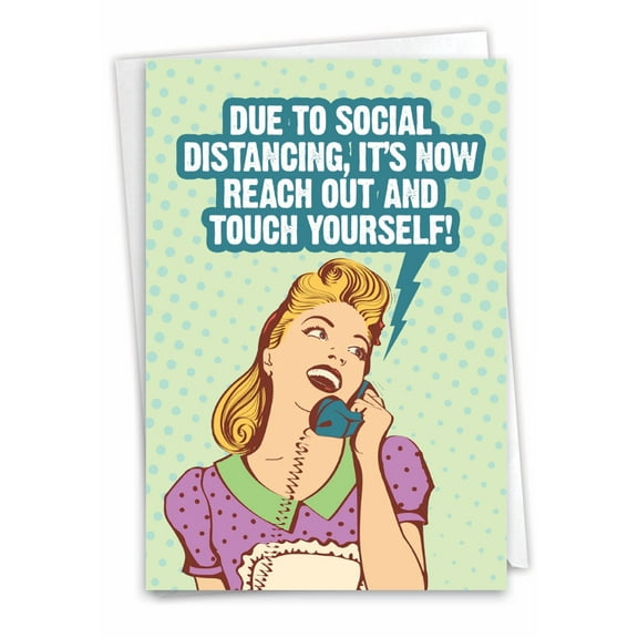 1 Funny Friendship Card with Envelope - Reach Out C9258FRG