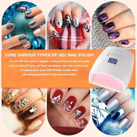 AIRKOUL 48W Nail Gel Dryer Wireless Led UV Manicure Lamp Rechargeable Nail Art Curing Lamp