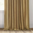 thumbnail image 6 of Half Price Drapes Flax Gold Faux Dupioni Silk Room Darkening Curtains for Bedroom(1 Panel),50WX 96L, 6 of 13