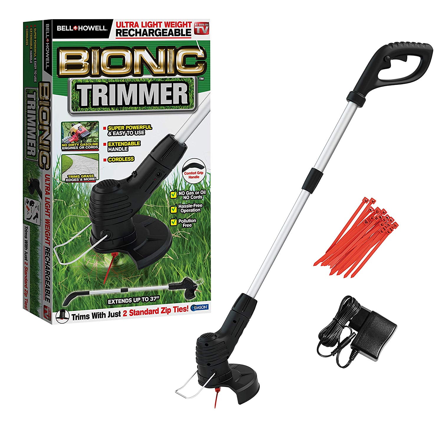 Photo 1 of 2 PACK Bionic Trimmer - The Rechargeable Portable Garden Trimmer Weed Wacker, Foldable Ultra Compact, As Seen on TV